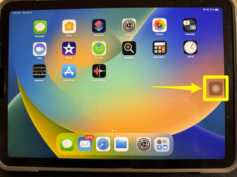 How to Remove the White (Gray) Dot from iPad or iPhone