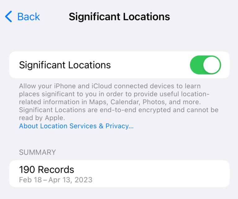 Significant Locations on iPhone – Definition, How to View, Delete or Disable