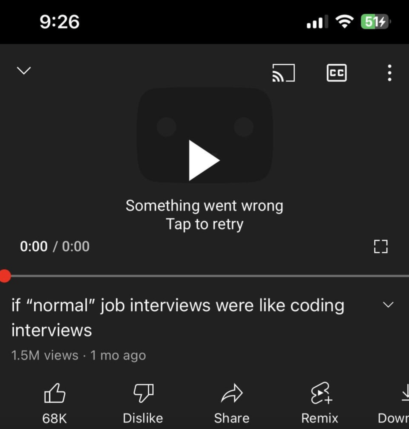 'Something Went Wrong, Tap to Retry' YouTube Error, Fix • macReports