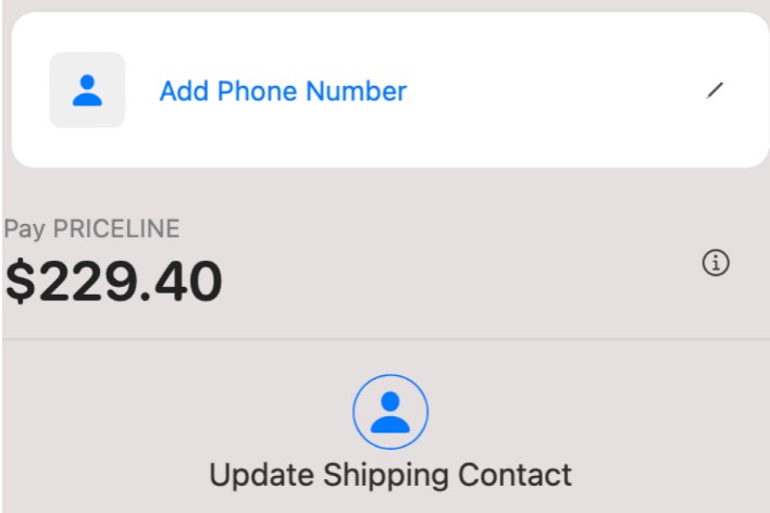Apple Pay Says Update Shipping Contact, How to Fix