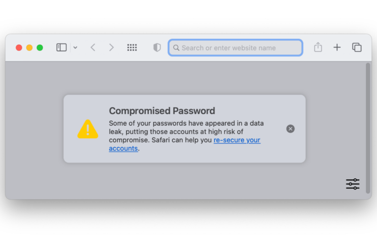 Compromised Password: Some of Your Passwords Have Appeared in a Data Leak