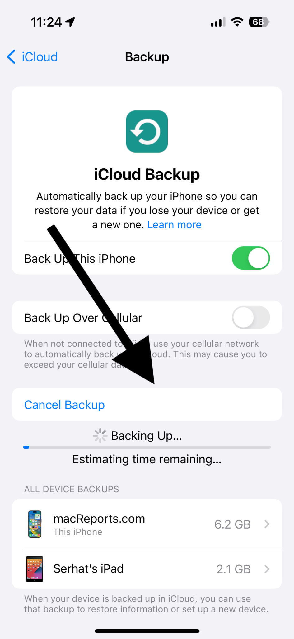 Iphone Backup Roun How to Manually Back Up Your iPhone to iCloud on Demand • macReports