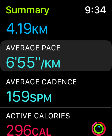 Running cadence apple watch online