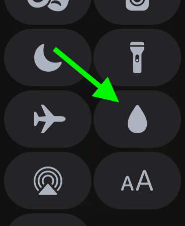 Apple watch best sale water icon