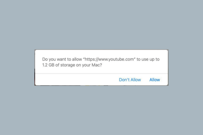 Do You Want to Allow ‘website.com’ to Use up to 1.2 GB of Storage on Your Mac?