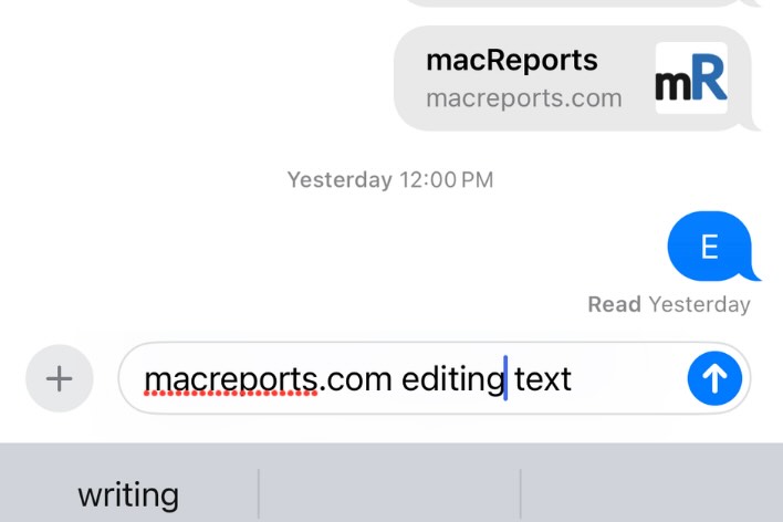 Unable to Edit Text Messages Before Sending Them, Fix