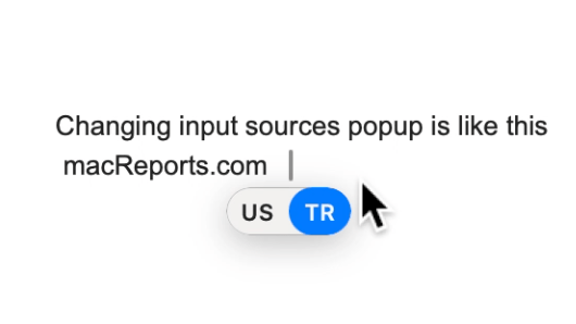 Keyboard language popup when switching input sources 