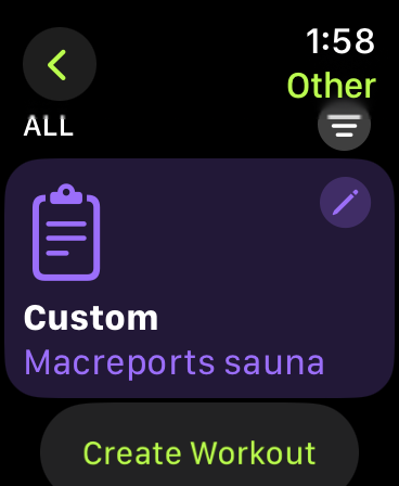 How to Add Sauna to Apple Watch Workouts