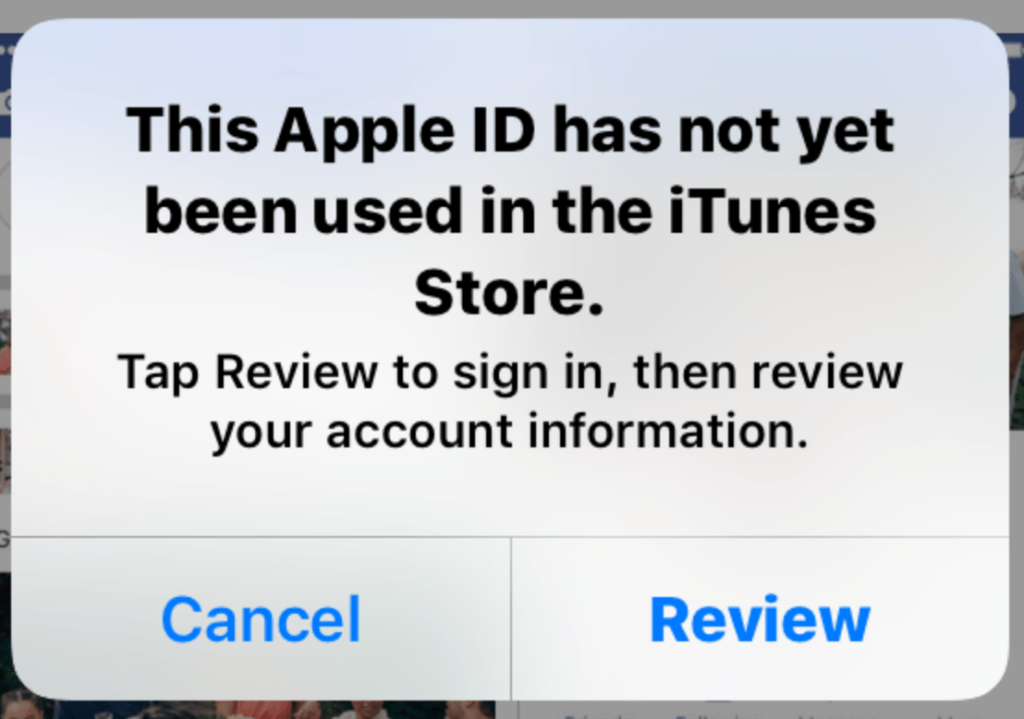 How to Fix the Apple ID not Yet Used in iTunes Store Error • macReports