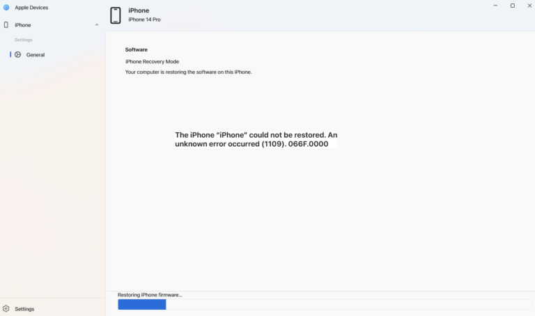 Error code screenshot