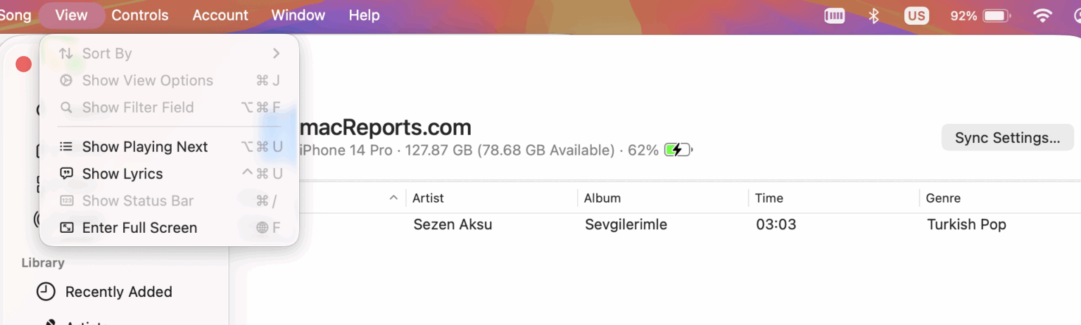 Sync Settings Not Working in Music After macOS Tahoe & iOS 26 Update ...