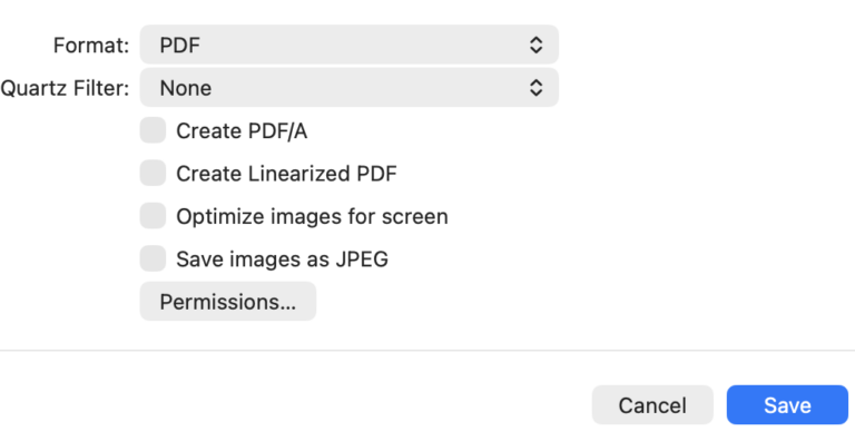 Preview screen